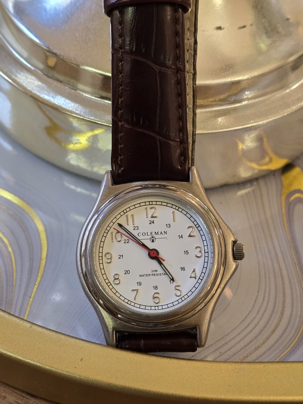Coleman Brown Leather Strap Men's Watch - Brown